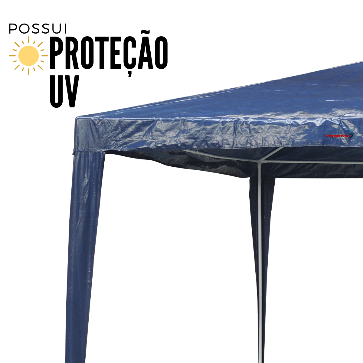 Gazebo Mont Vel X M Azul Iwgzm Az Importway