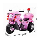 Mini Moto Elétrica Infantil Rosa BW002RS - 2