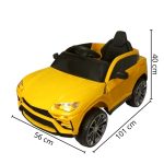 Mini Carro Elétrico Infantil Com Controle Remoto Amarelo BW029AM - 2