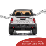 Carrinho Eletrico Infantil Toyota Hilux Branco BW190BR - 9