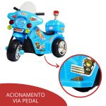 Mini Moto Elétrica Infantil Azul BW006AZ - 9