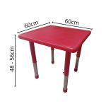 Mesa Infantil 60 x 60 Cm Vermelho BW087VM - 2