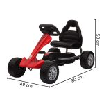 Carrinho Mini Kart Pedal Infantil BW130VM - 2