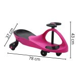 Carrinho De Rolimã Car Infantil Importway Crianças Rosa - 7