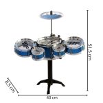 Mini Bateria Infantil Azul BW038AZ - 2