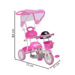 Triciclo Infantil 2 Em 1 Rosa BW003RS - 2