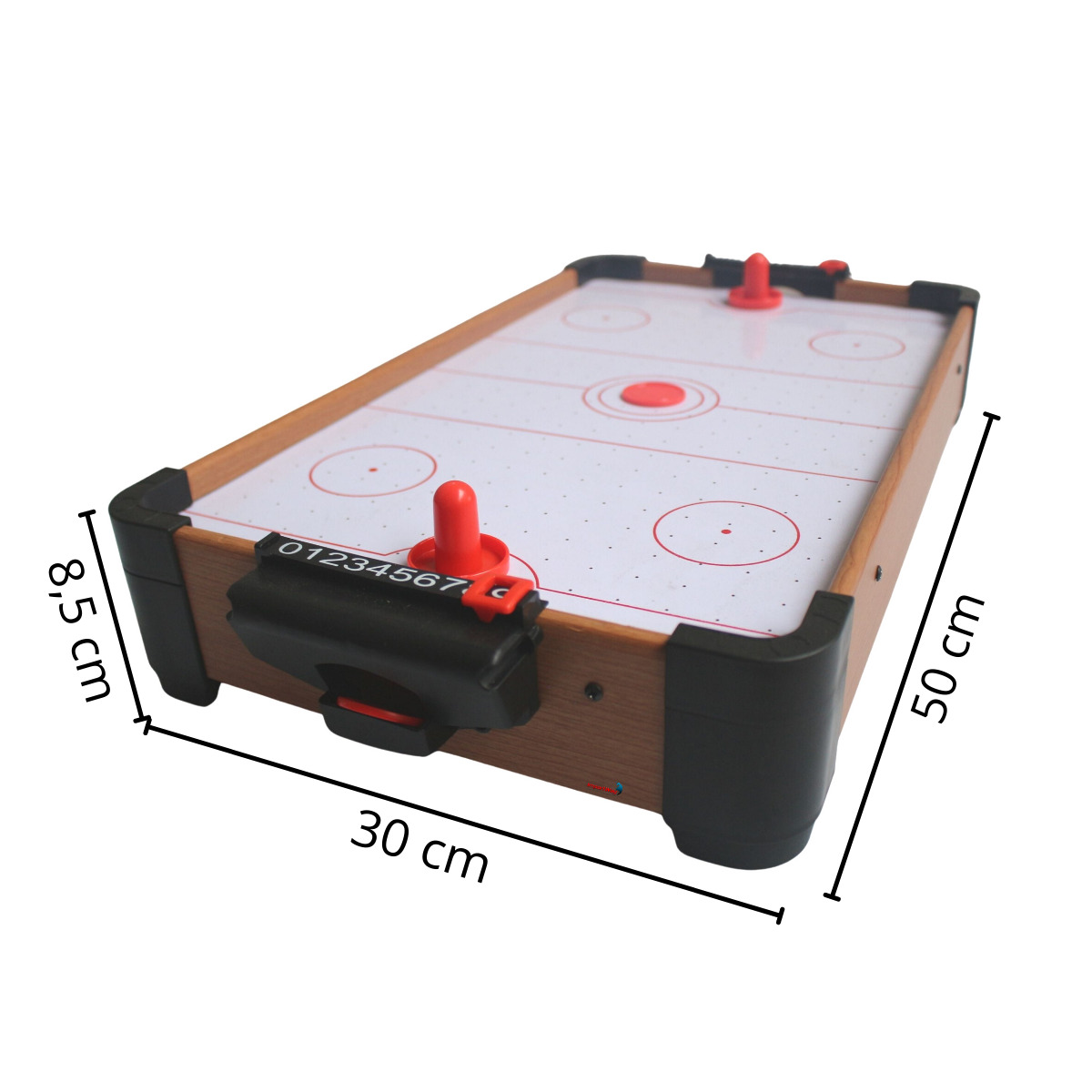 Mini Jogo Air Hockey De Mesa 71 cm Completo Portátil JH7056G - Tem