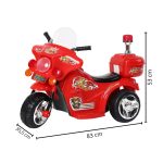 Mini Moto Elétrica Infantil Vermelha BW006VM - 2