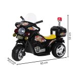 Mini Moto Elétrica Infantil Preto BW006PT - 2