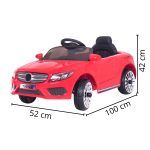 Mini Carro Elétrico Infantil 6v Com Controle Remoto Vermelho BW007VM - 2