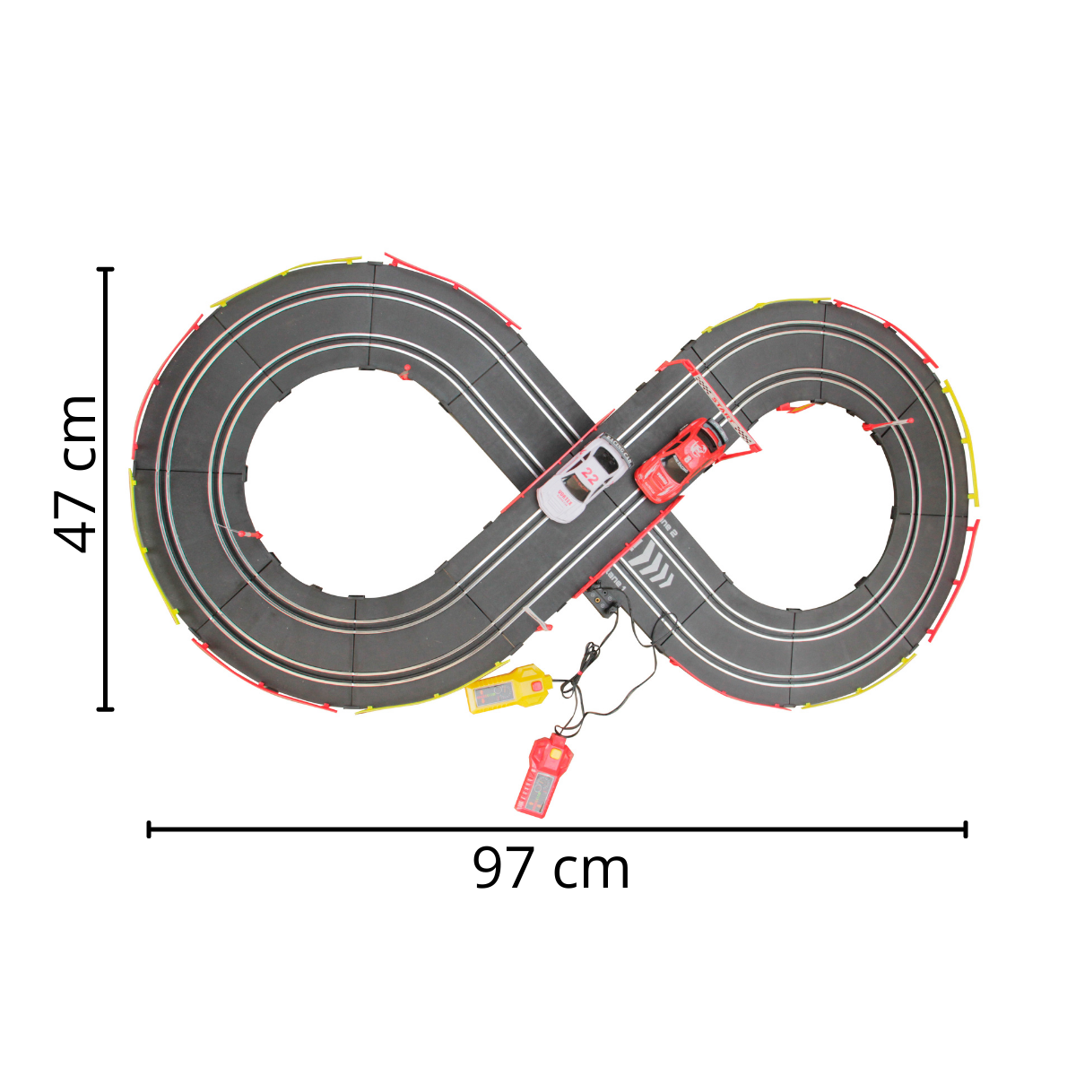 Pista Infantil Com 2 Carrinhos Autorama 88 Peças BW146