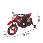 Mini Moto Cross Elétrica Vermelha BW083VM - 2