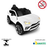 Mini Carro Elétrico Infantil Com Controle Remoto Branco BW029BR - 10