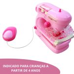 Máquina De Costura Infantil Mini Ateliê Importway Rosa Claro BW035RS - 4