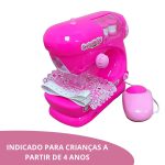 Máquina Costura Infantil Mini Ateliê Rosa Escuro BW035RSD - 3