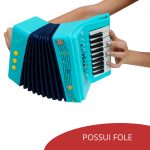 Sanfona Acordeon Infantil Com 3 Baixos E 10 Teclas Crianças - 3