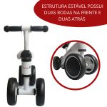 Triciclo Balance Equilíbrio Infantil Branco BW107BR - 3