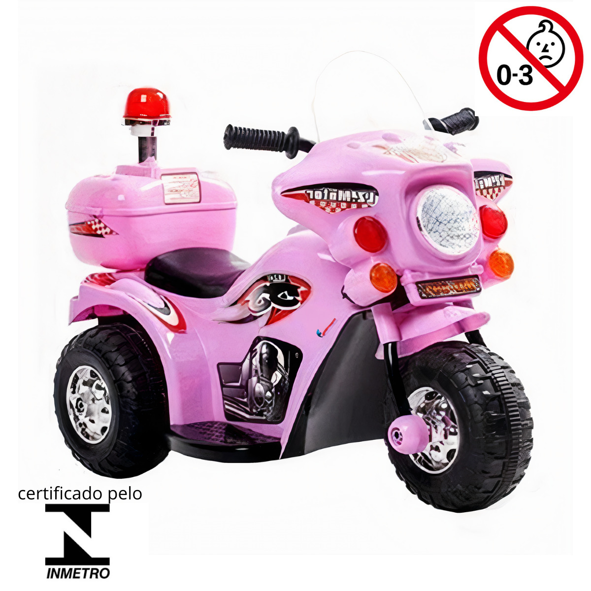 Motinha Triciclo Motoca Infantil Mini Veículo Rosa C/ Pedal