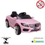 Mini Carro Elétrico Infantil 6v Com Controle Remoto Rosa BW007RS - 10