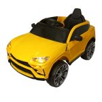 Mini Carro Elétrico Infantil Com Controle Remoto Amarelo BW029AM - 1