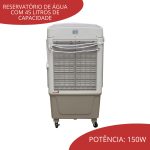 Climatizador De Ar Portátil Industrial 45l Importway 110v - 2