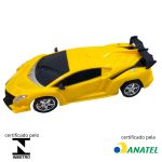 Carrinho De Controle Remoto 1:18 Importway Com Luzes Amarelo - 2