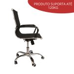 Cadeira Escritório Luxo Secretária Importway Esteirinha - 3