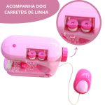 Máquina De Costura Infantil Mini Ateliê Importway Rosa Claro BW035RS - 5