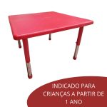 Mesa Infantil 88 x 88 Cm Vermelho BW088VM - 4