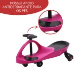 Carrinho De Rolimã Car Infantil Importway Crianças Rosa - 5