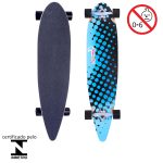 Skate Longboard Infantil 42 Shape Madeira Azul Importway - 4
