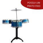 Mini Bateria Infantil Azul BW038AZ - 4