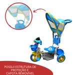 Triciclo Infantil 2 Em 1 Azul BW003AZ - 4