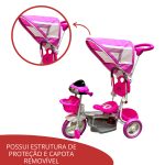 Triciclo Infantil 2 Em 1 Rosa BW003RS - 4