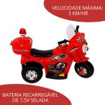 Mini Moto Elétrica Vermelha BW002VM - 4