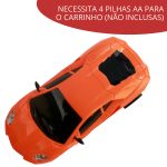 Carrinho De Controle Remoto 1:18 Importway C/ Luzes Laranja - 4