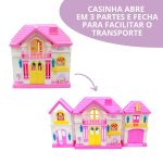 Casinha De Boneca Infantil 15 Peças Importway Rosa Luz E Som - 5