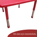 Mesa Infantil 88 x 88 Cm Vermelho BW088VM - 5