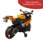 Mini Moto Elétrica 6V Laranja BW127LR - 5