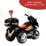 Mini Moto Elétrica Infantil Preto BW006PT - 4