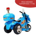 Mini Moto Elétrica Infantil Azul BW006AZ - 4