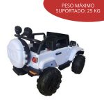 Mini Carro Elétrico Infantil Com Controle Remoto Branco BW028BR - 5