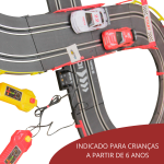 Pista Infantil Com 2 Carrinhos Autorama 88 Peças BW146 - 4