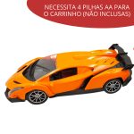 Carrinho Controle Remoto 1:16 Importway Com Luzes Laranja - 4