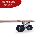 Skate Longboard Infantil 42 Shape Madeira Azul Importway - 6