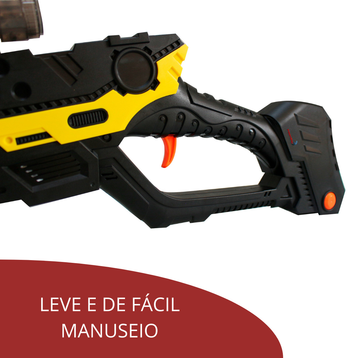 Lançador de Dardos Pistola Arminha Shoot Infantil Tipo Nerf 6 Dardos Mira e  Luz Importway BW142 