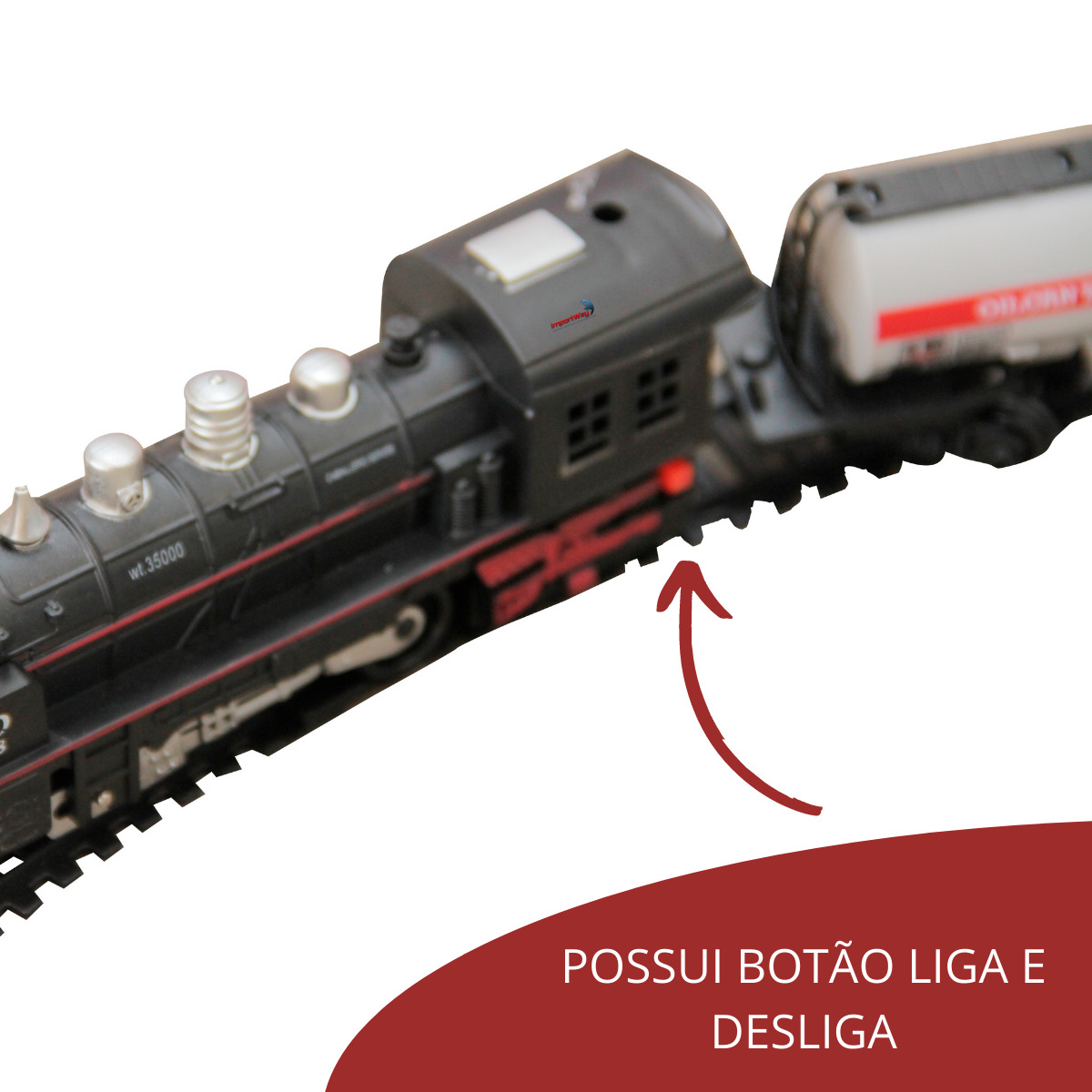 Trem Locomotiva Ferrorama Brinquedo de Criança e Adulto 