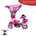 Triciclo Infantil 2 Em 1 Rosa BW003RS - 6