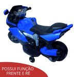 Mini Moto Elétrica Infantil Azul BW044AZ - 4