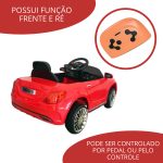 Mini Carro Elétrico Infantil 6v Com Controle Remoto Vermelho BW007VM - 5